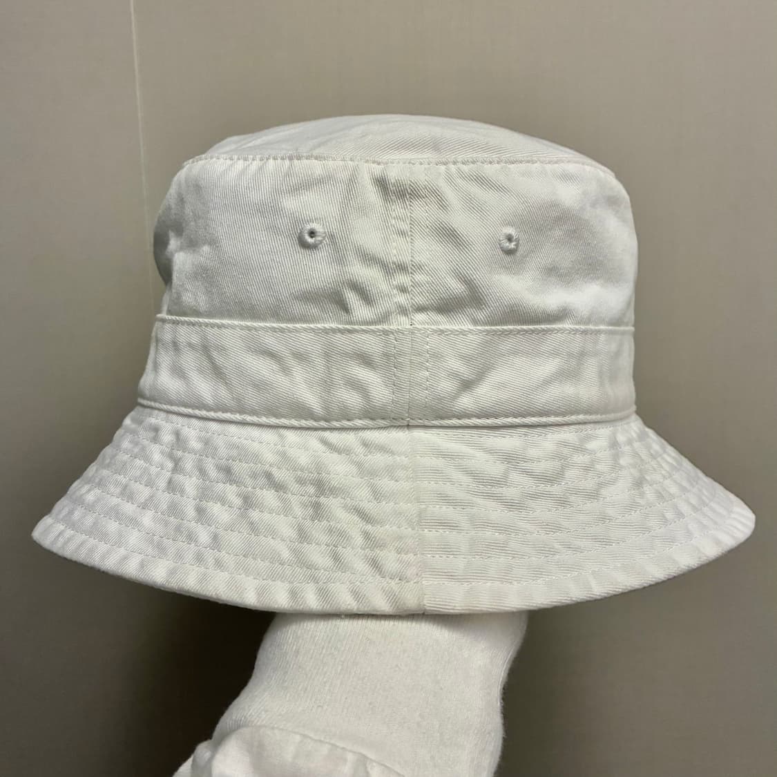 (S~M)POLO 폴로랄프로렌 화이트 버킷햇 벙거지모자 폴로모자 상품이미지3