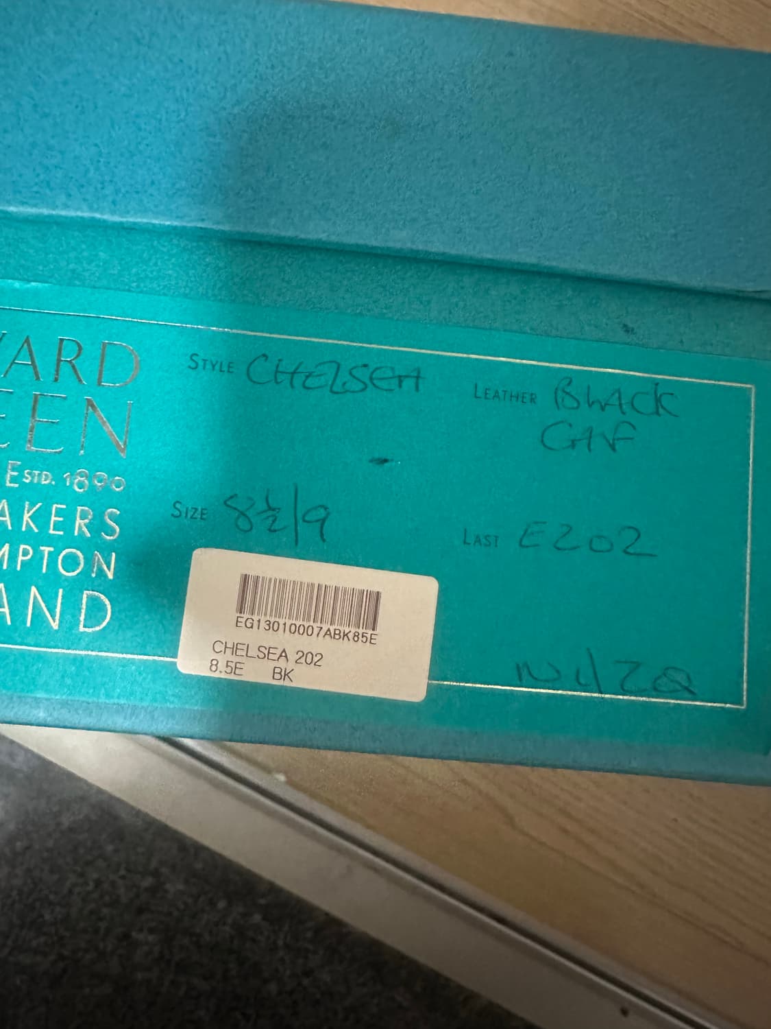 에드워드그린 202라스트 첼시 uk8.5e 상품이미지2