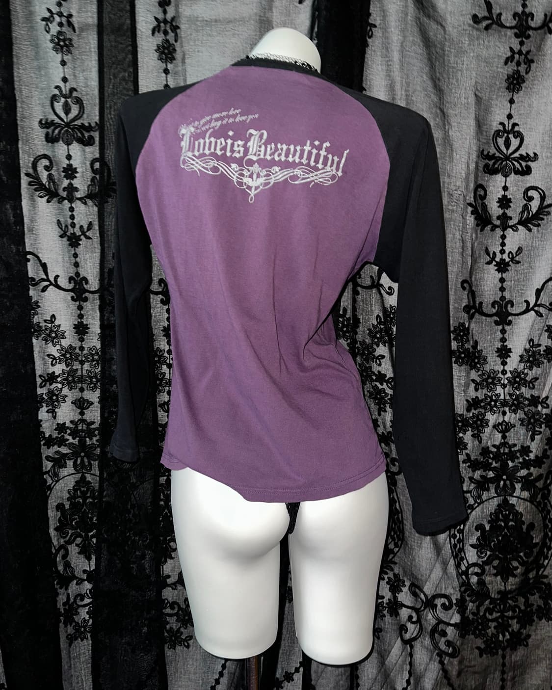 Punk printed purple long sleeve 상품이미지4