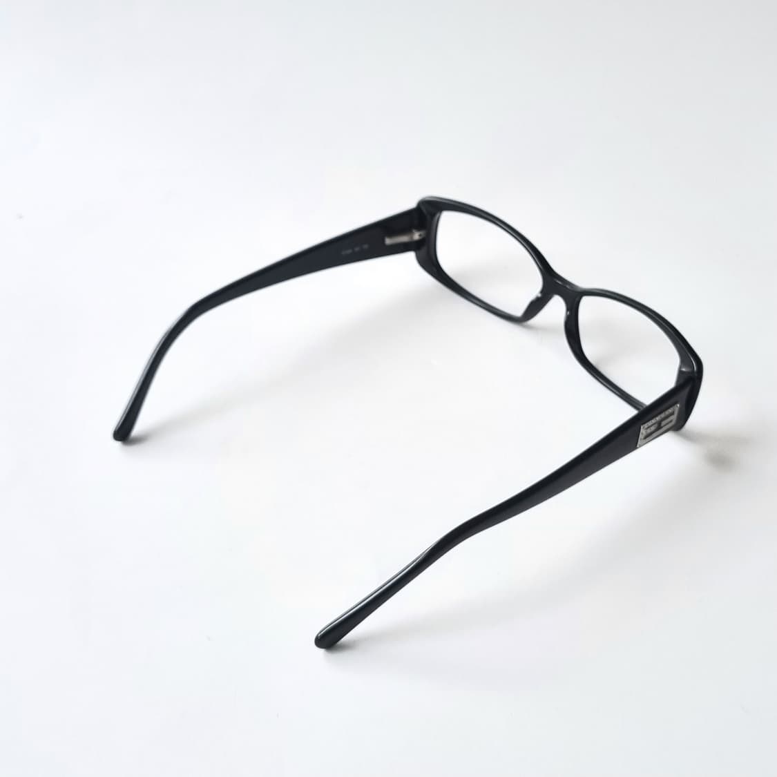 데드스탁 FENDI 빈티지 크리스탈 FF 로고 블랙 프레임 안경테 상품이미지6