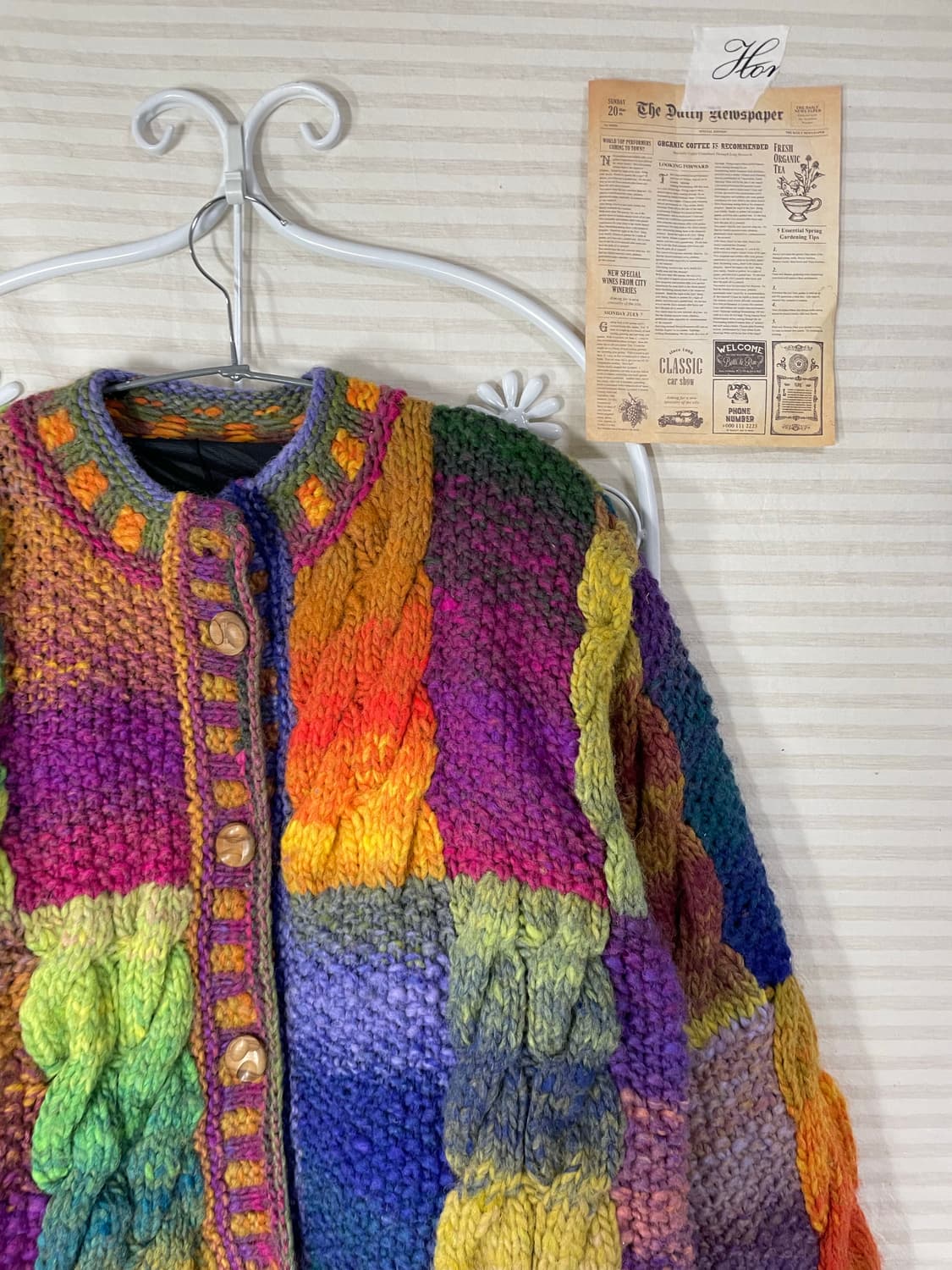 빈티지 레인보우 니트 코이찬 873 y2k 스트릿 모리 갸루 일본빈티지 상품이미지3