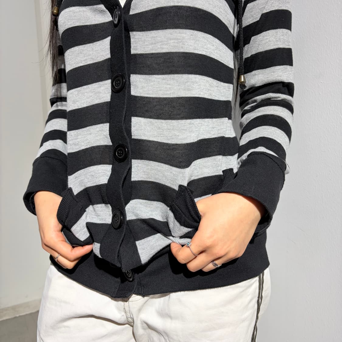 고스룩 y2k 레이어드 가디건 상품이미지2