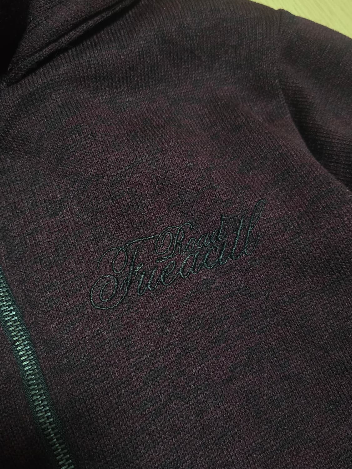 In the attic 인더애틱 레터링 니트레이어 집업 자켓 L 상품이미지4