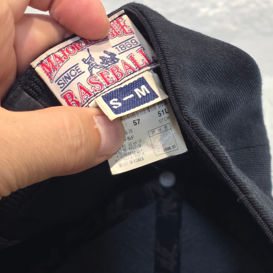 L7-9:MLB 오클랜드 애슬레틱스 블랙 로고 볼캡 57cm 상품이미지8