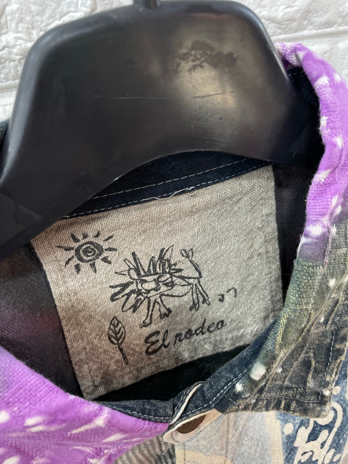 El Rodeo 패치워크 셔츠 xl-2xl 상품이미지3