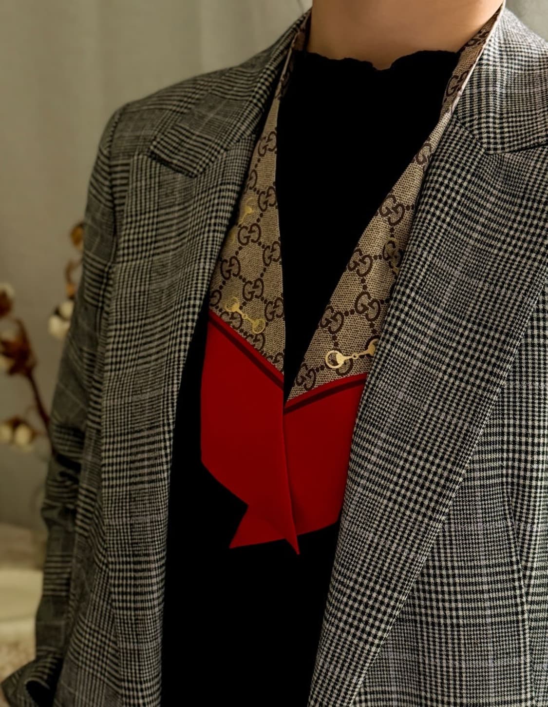 구찌 홀스빗 실크 넥보우 트윌리 상품이미지9