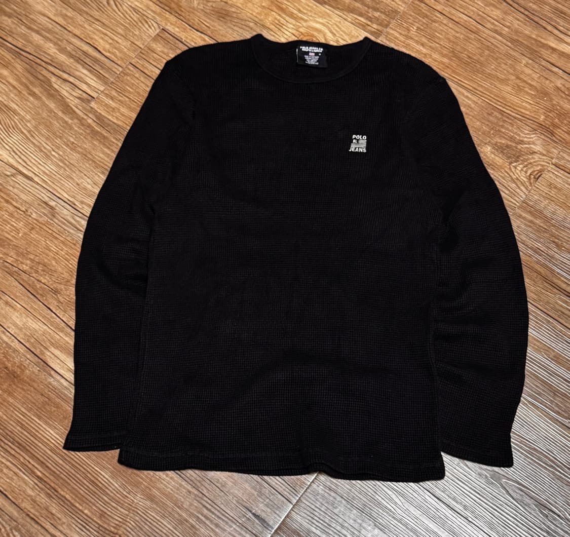 폴로 진스 와플 블랙 롱슬리브 니트 상품이미지2
