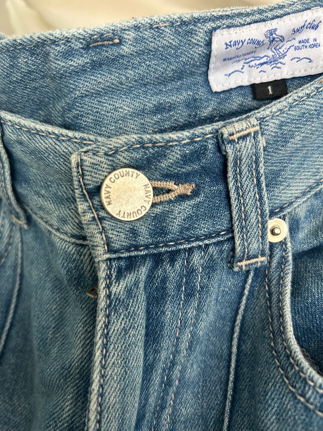 Navy County 일자 와이드핏 데님 상품이미지3