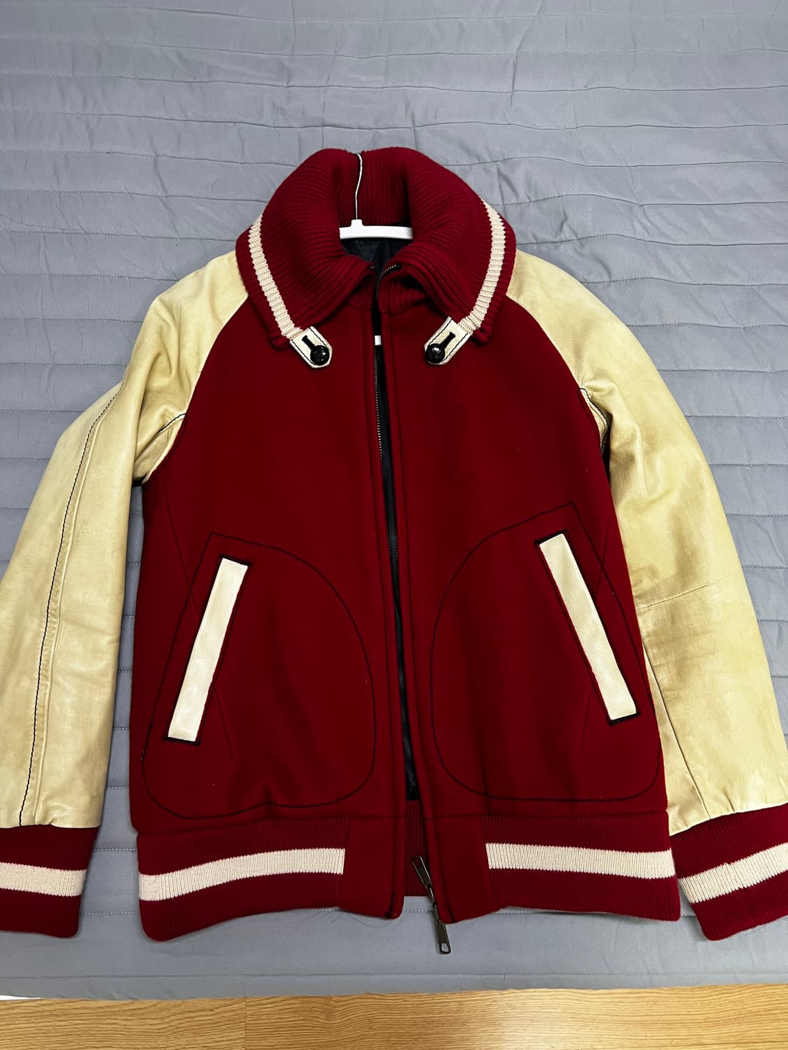 넘버나인 바시티 자켓 레드 (2) 상품이미지3