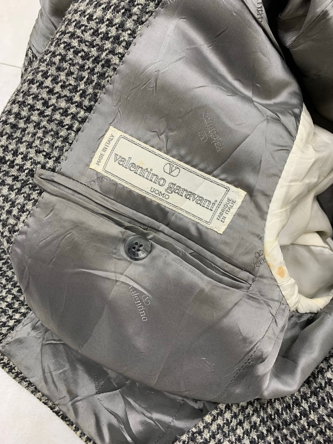 발렌티노 그레이 체크 블레이저 #281 상품이미지5