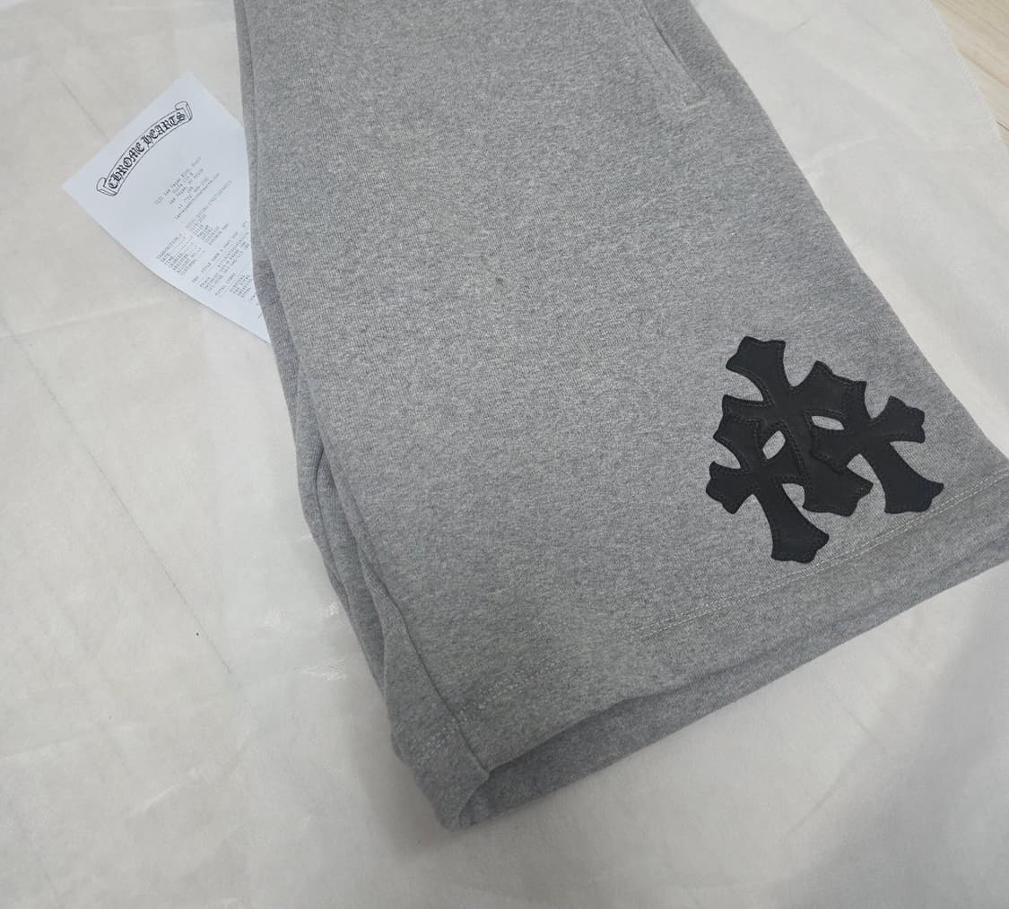 크롬하츠 페이퍼잼 레더패치 반바지 새상품급 팝니다 상품이미지1