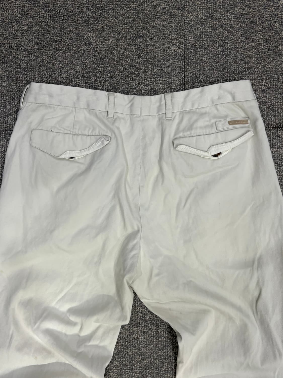 프라다 화이트 코튼 팬츠 상품이미지4