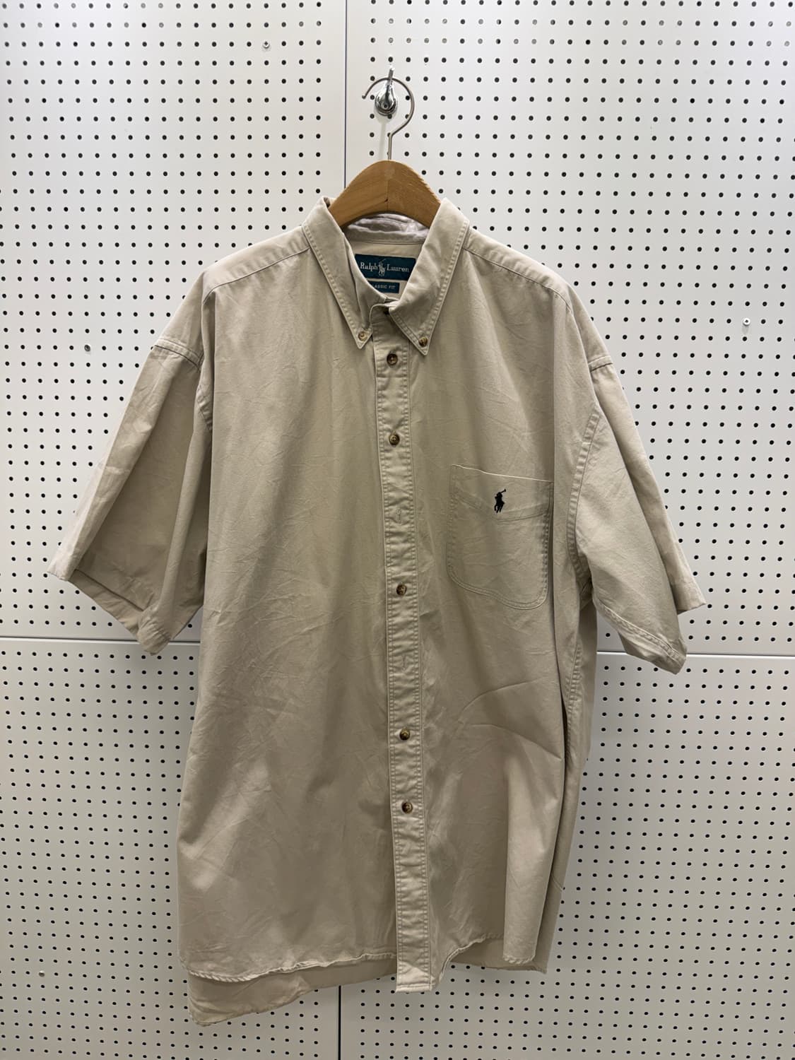 폴로랄프로렌 버튼다운 반팔 셔츠 베이지 U1233 상품이미지2
