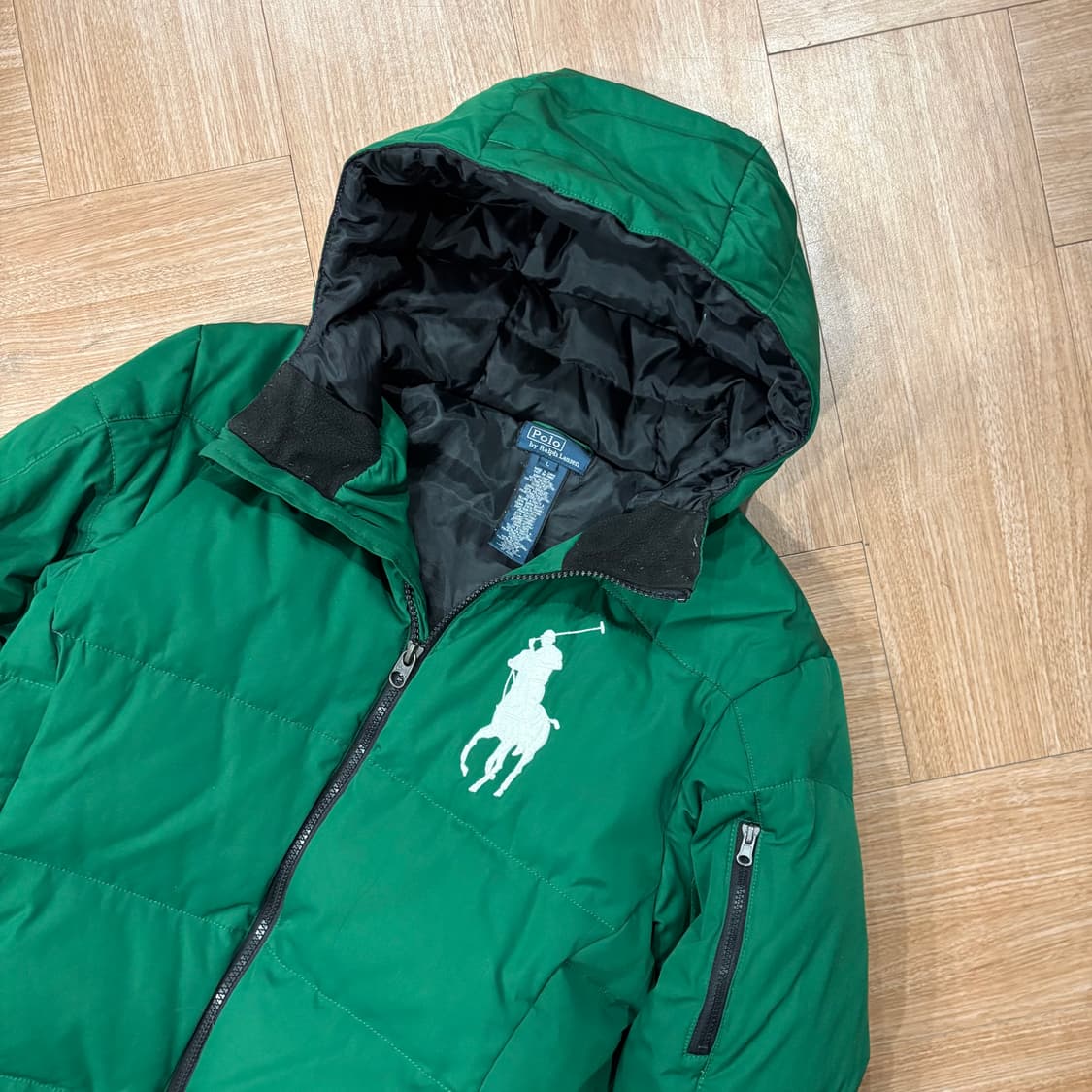 폴로 바이 랄프로렌 빅포니 딥그린 덕다운 푸퍼 자켓 상품이미지2