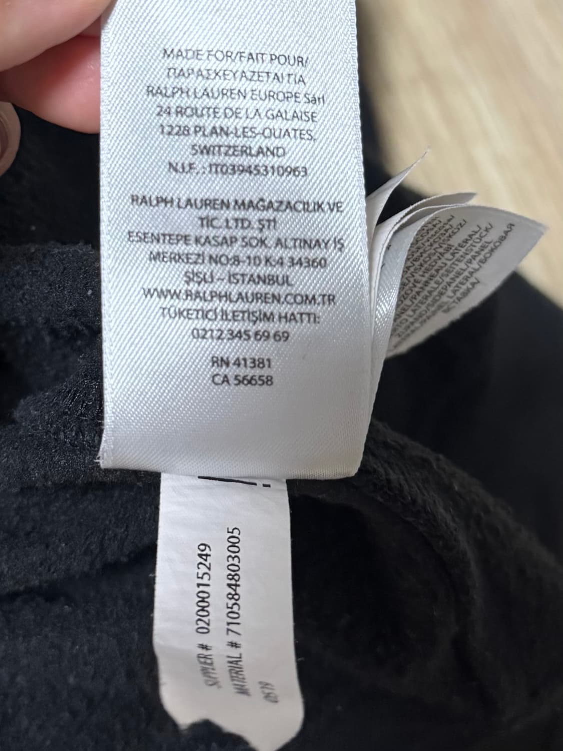 폴로 맨투맨 블랙 xl 상품이미지10