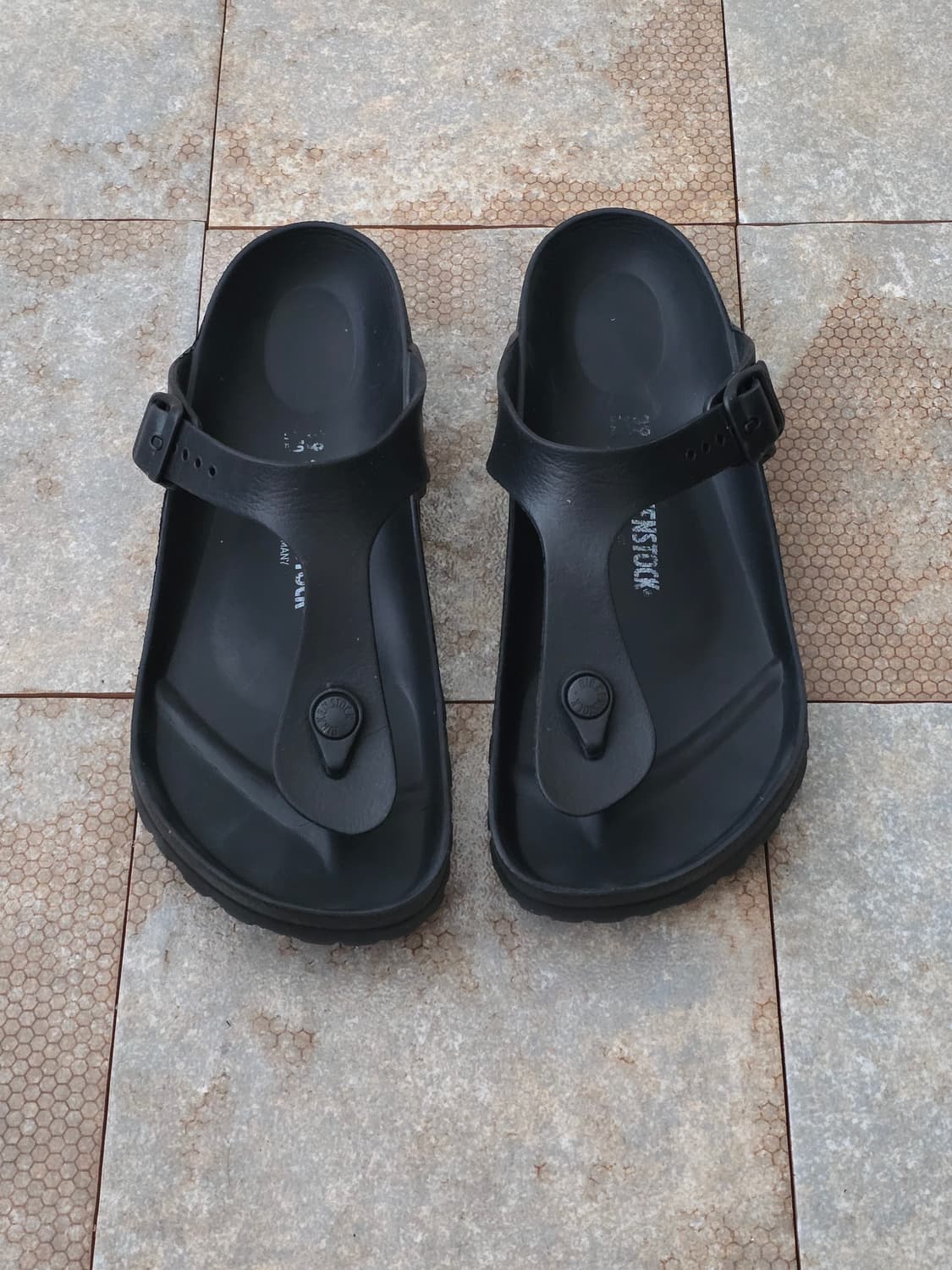 (250)버켄스탁 지제 에바 블랙 쪼리 샌들 상품이미지2