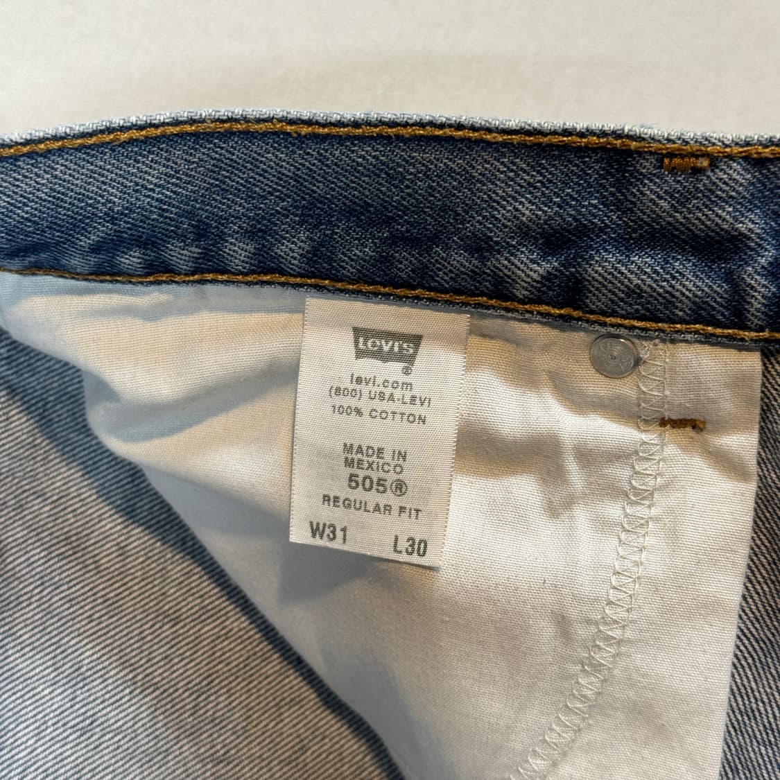 31inch) 리바이스 505 레귤러 핏 데님 청바지 상품이미지10