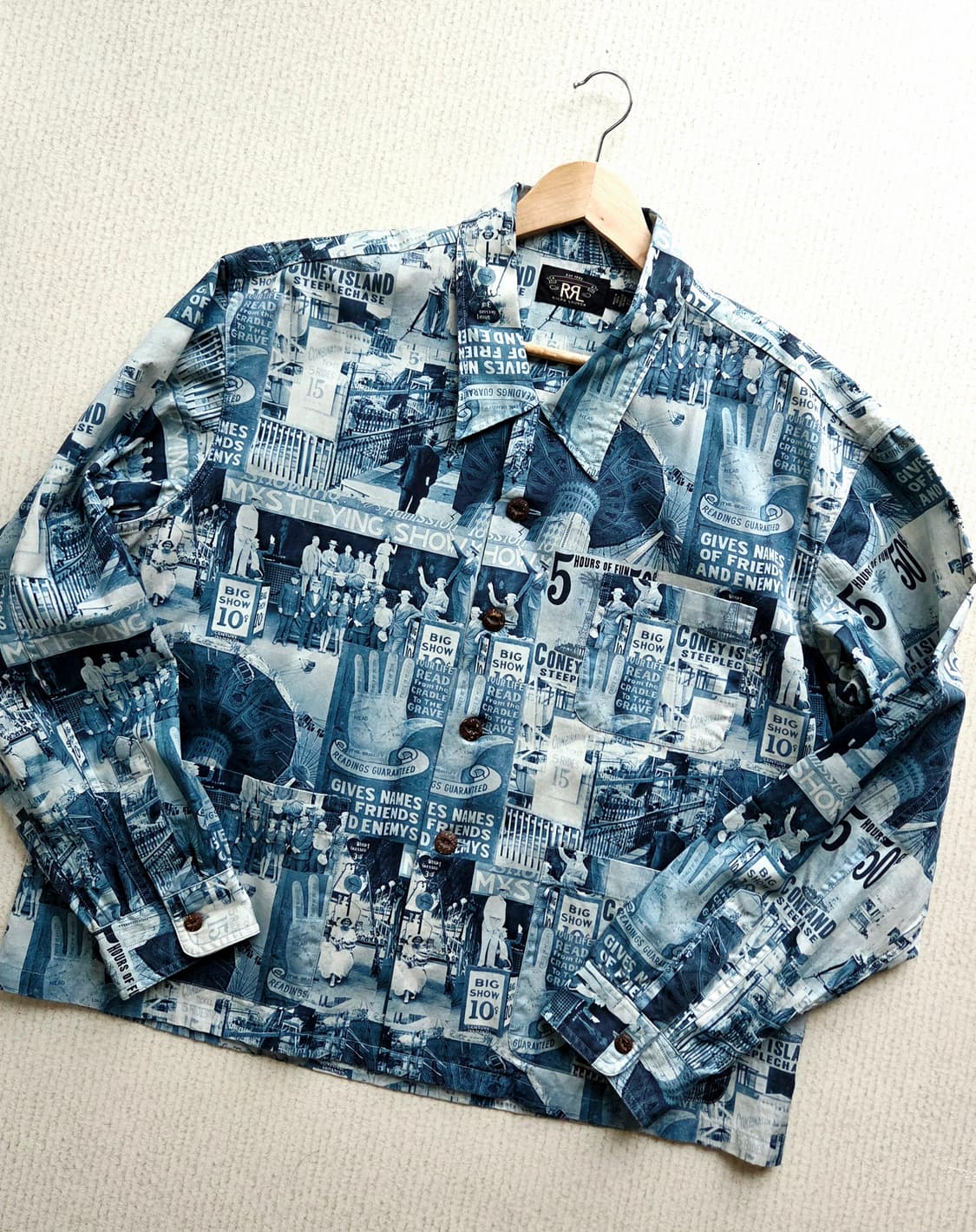 더블알엘 RRL 올드프린트 캠프셔츠 상품이미지6