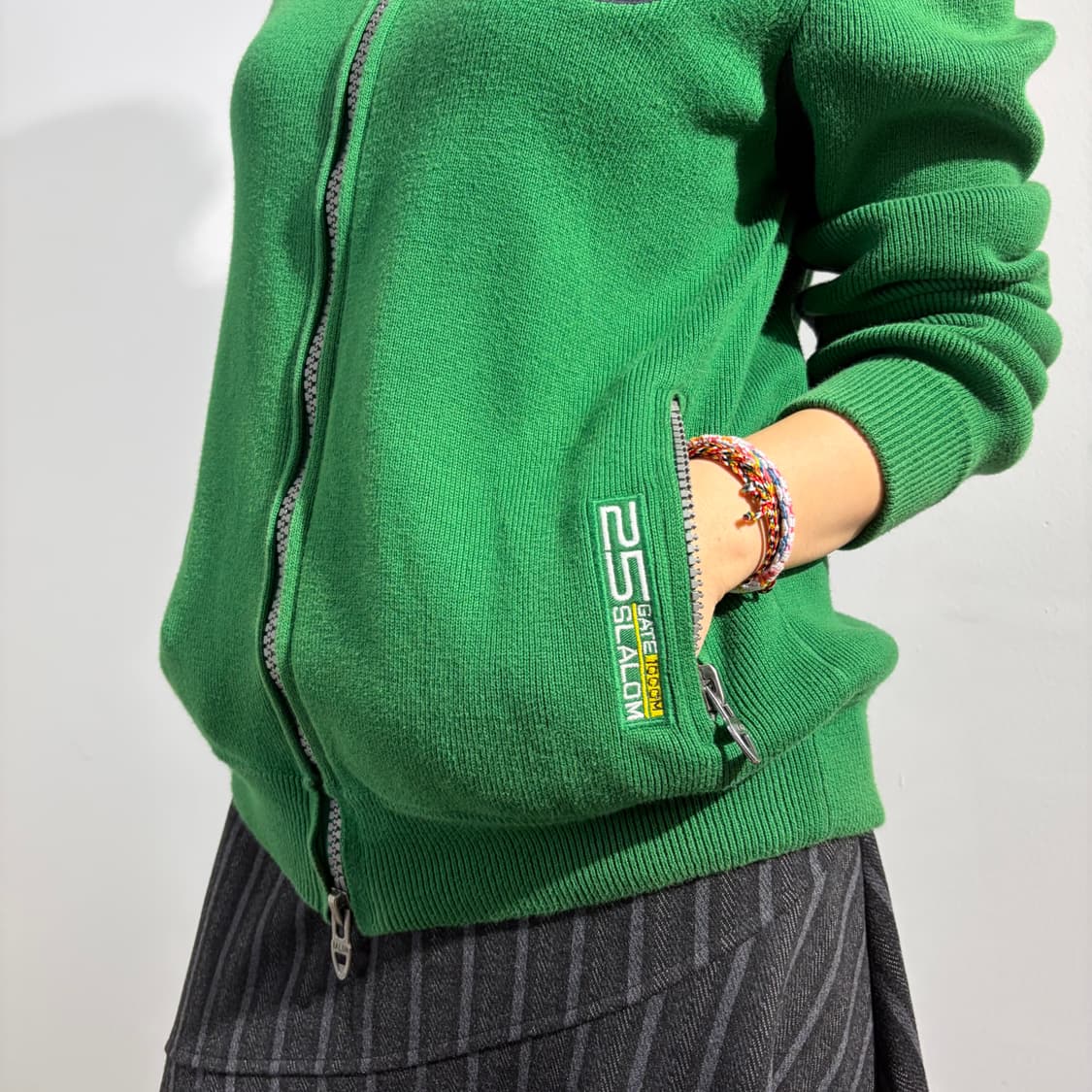 폴로 코튼 니트 집업 자켓 상품이미지3