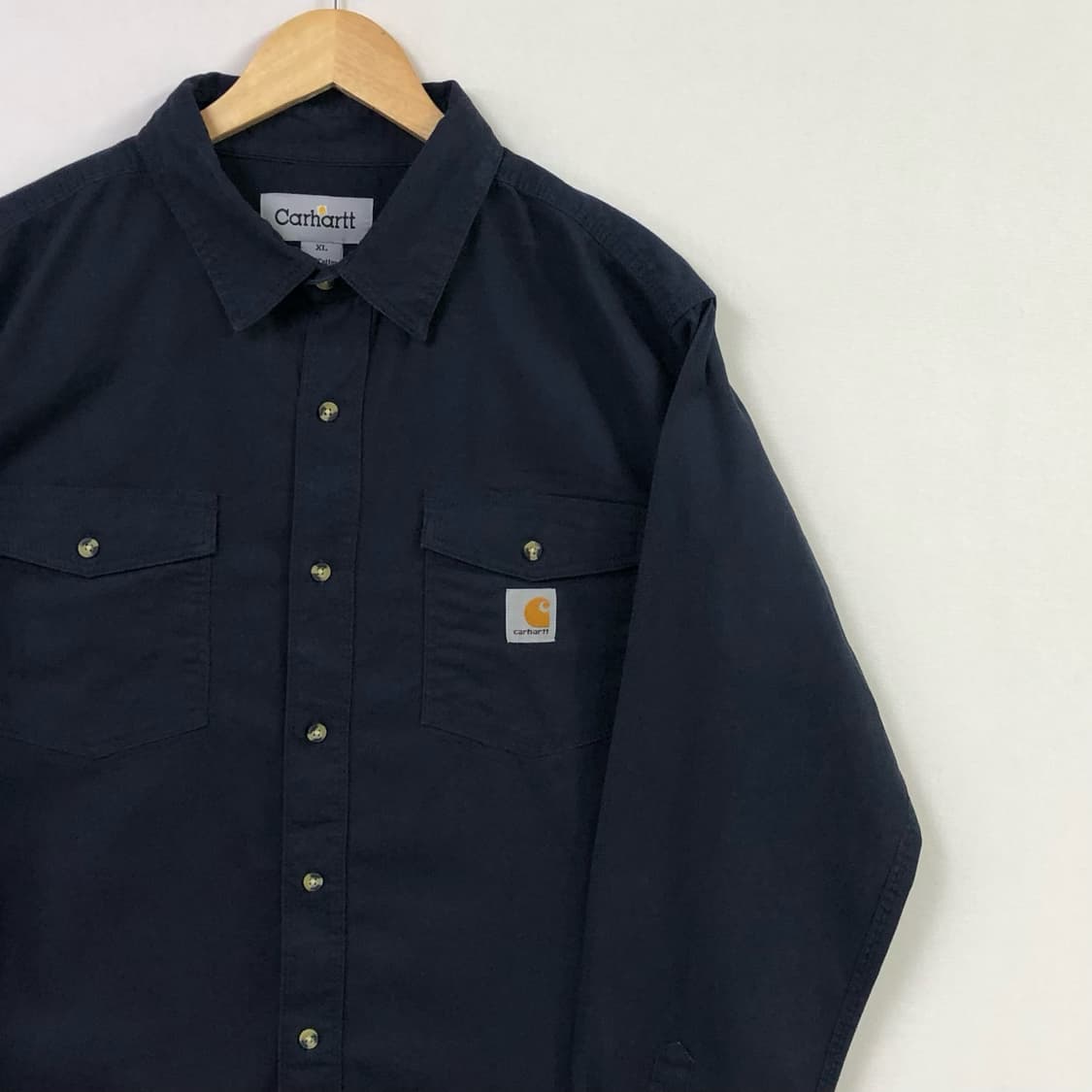 XL 칼하트 네이비 워크 셔츠 상품이미지1