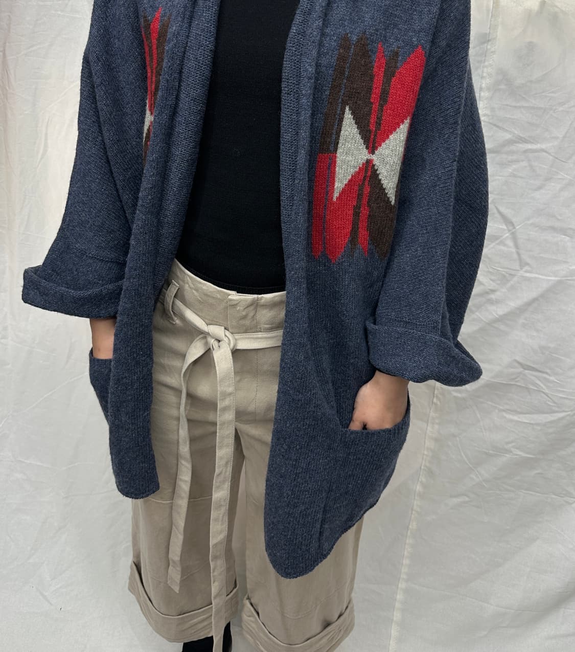 wool100% 숄 가디건 상품이미지2