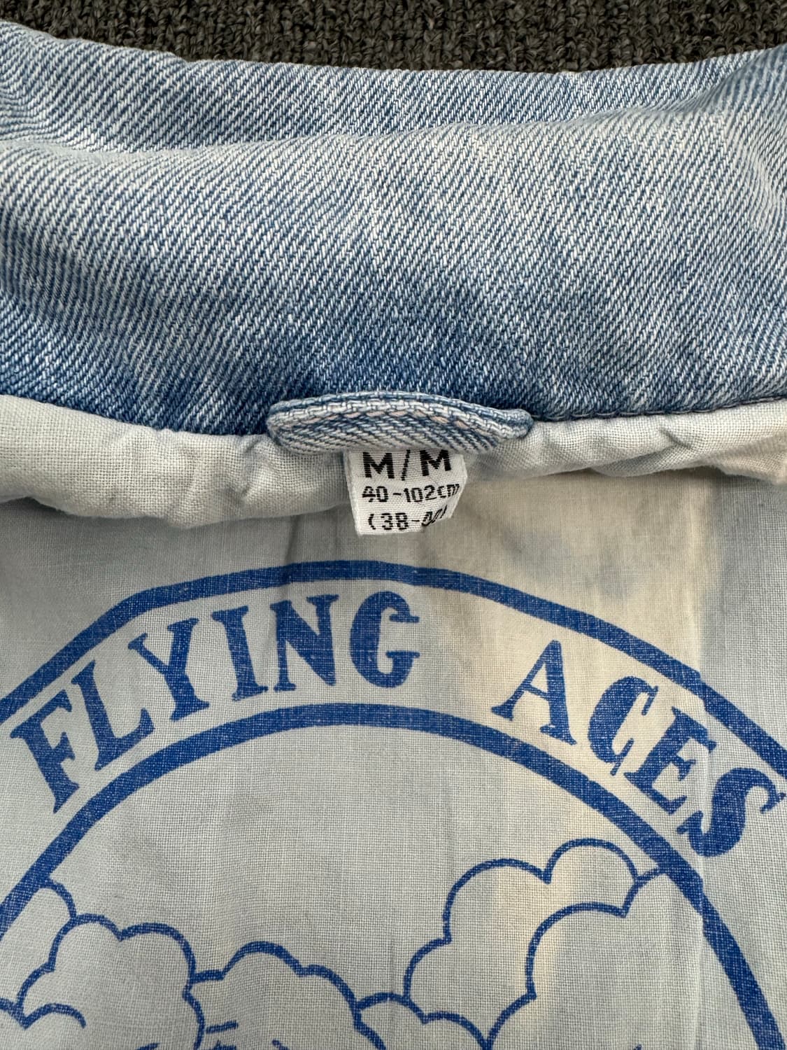 FLYING ACES 빈티지 연청 데님 봄버 자켓 상품이미지4