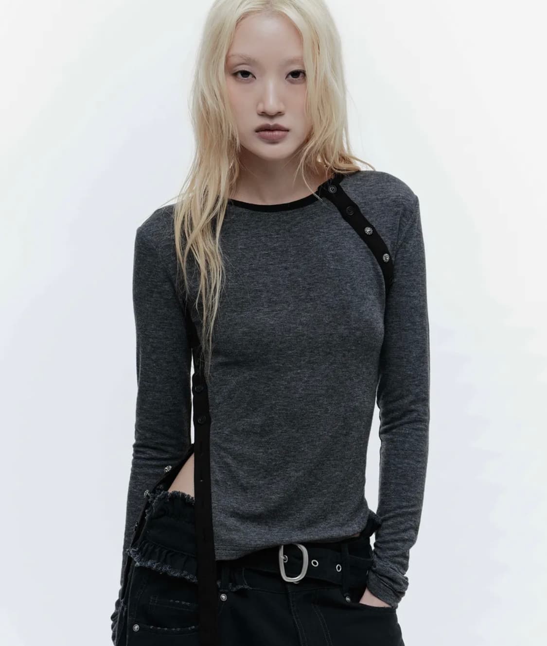 웻태그 사이드 스트랩 버튼 탑 상품이미지1