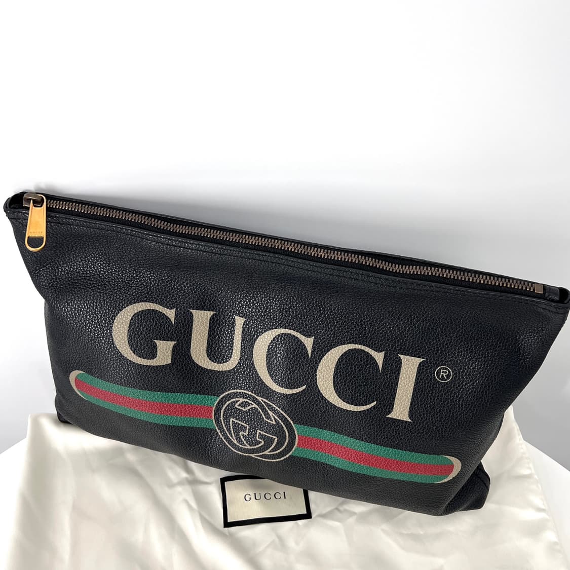 구찌 띠로고 클러치백 블랙 (500984) 상품이미지5