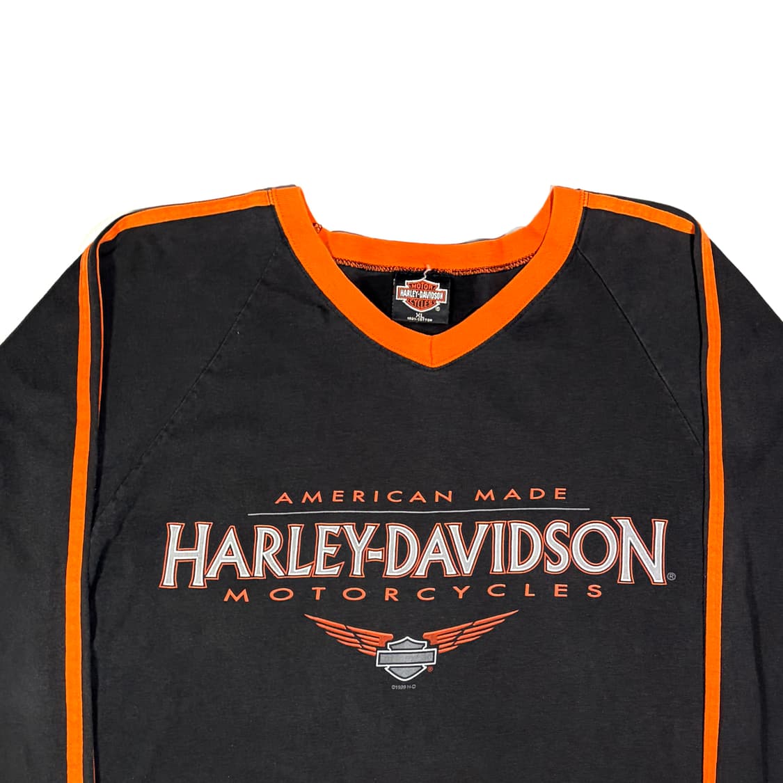 할리데이비슨 플로리다 오렌지 블랙 롱슬리브 XL 상품이미지2