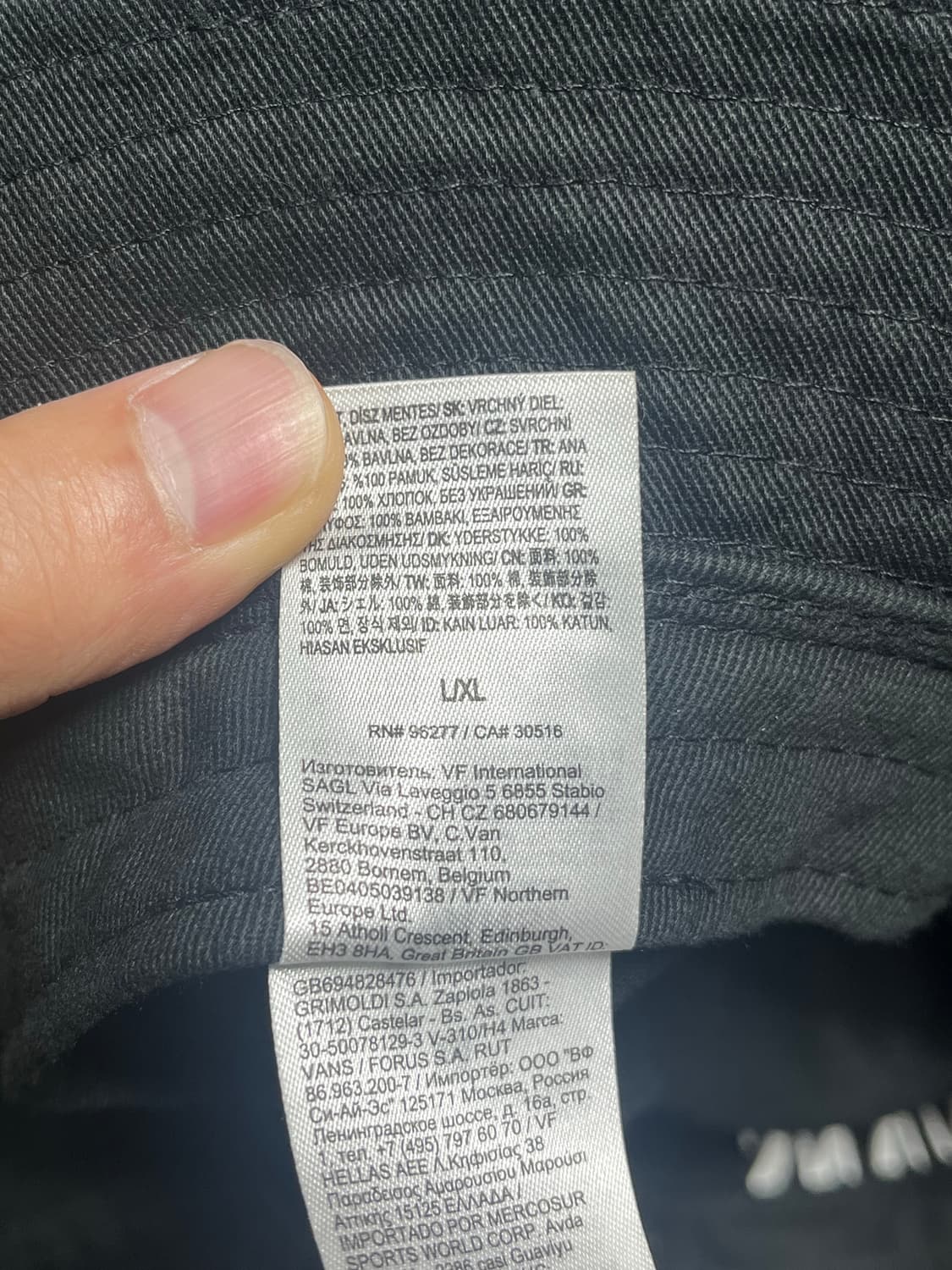 반스 버킷햇 블랙 상품이미지3