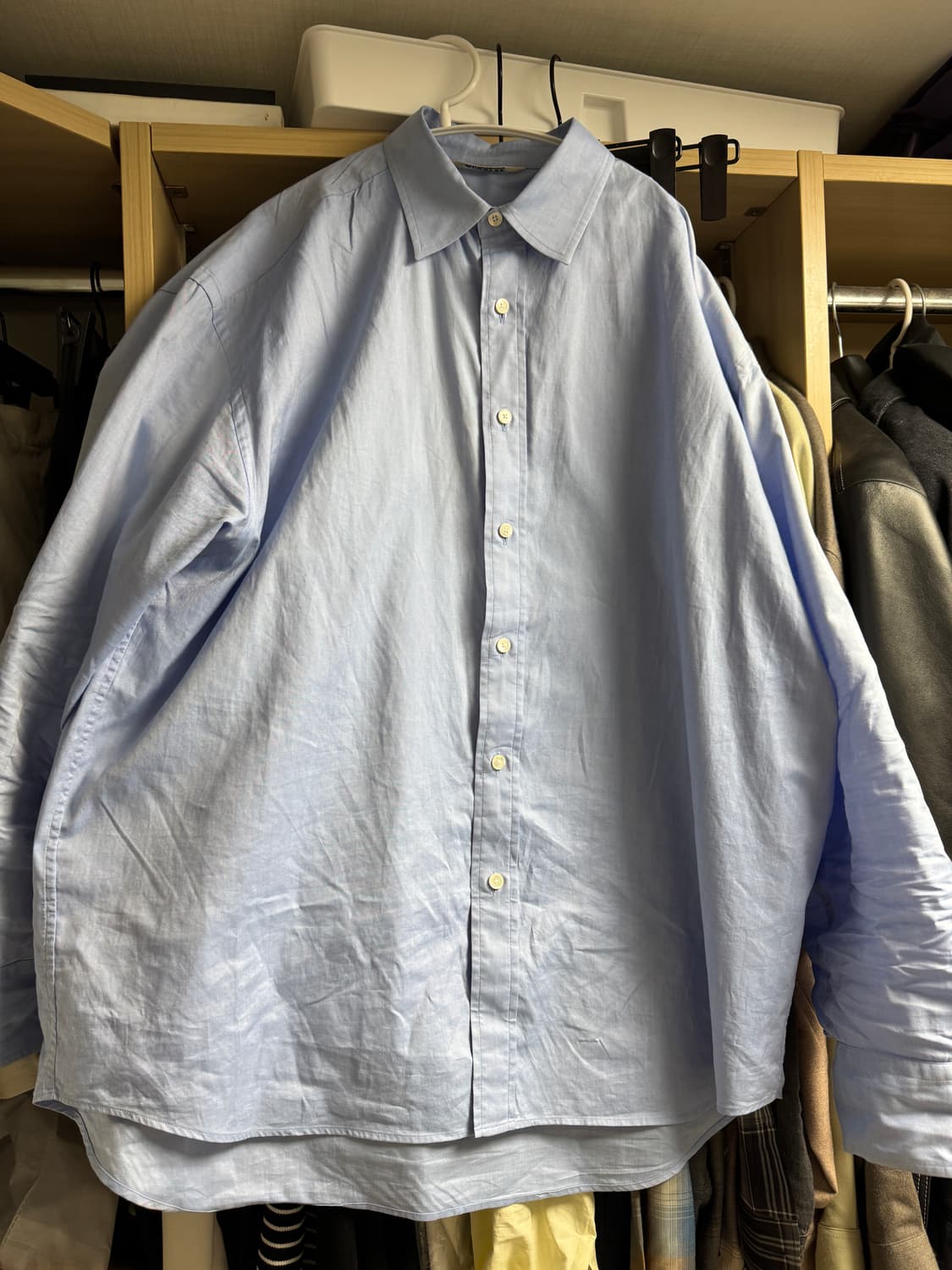 오라리 FINX OX 샴브레이 셔츠 5사이즈 상품이미지1