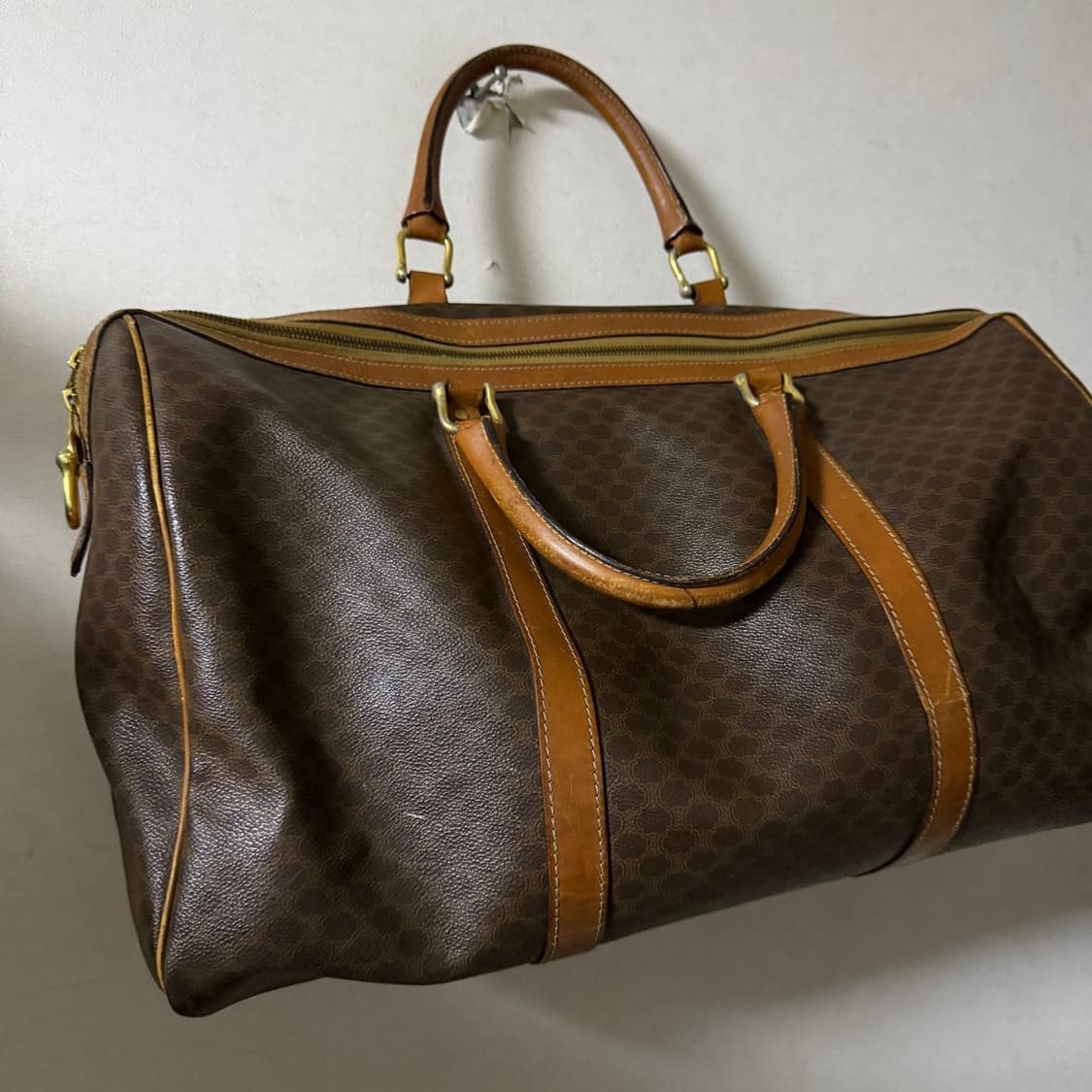 빈티지 셀린느 마카담 패턴 보스턴 여행구 상품이미지8