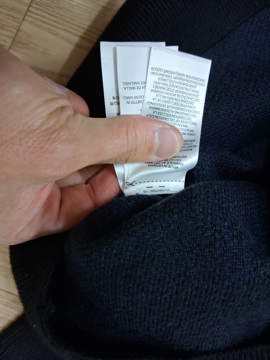 상태최강/최저가)폴로 랄프로렌 체크 메리노 울 스웨터 XL(105~110 상품이미지4