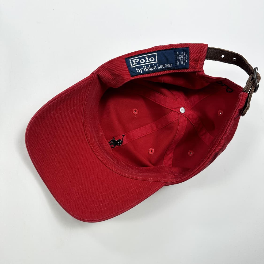 폴로 랄프로렌 포니 레드 볼캡 모자 상품이미지4