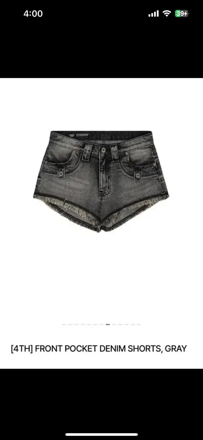 보헤미안 서울 FRONT POCKET DENIM SHORTS 1사이즈 상품이미지2