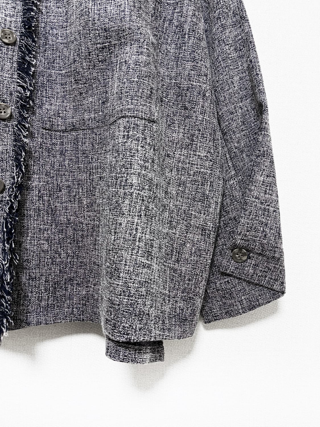 Melange Fringe Raglan Jacket 상품이미지6