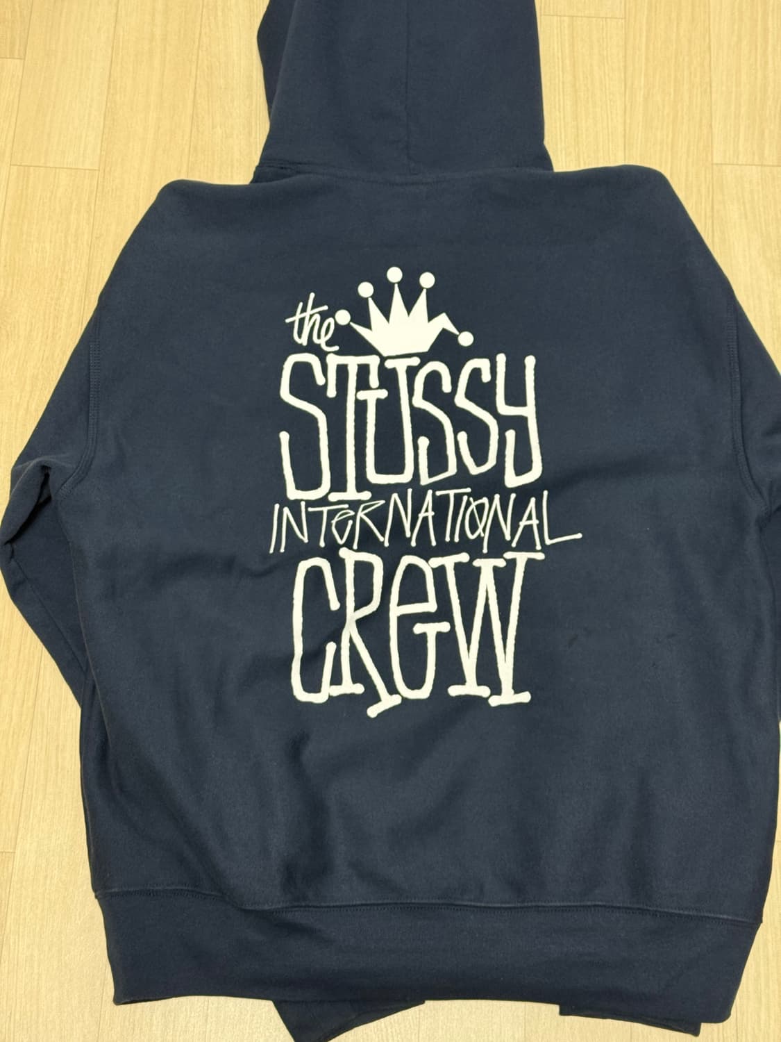 스투시 크라운 인터내셔널 후드 네이비 XL 상품이미지3