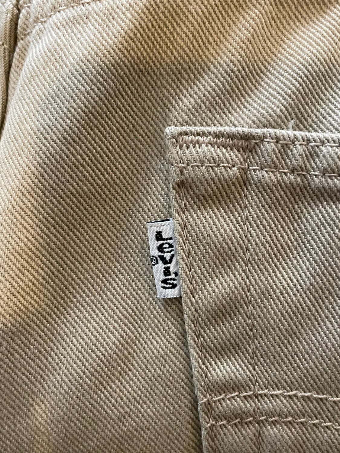 리바이스512 베이지 팬츠 화이트탭 상품이미지3