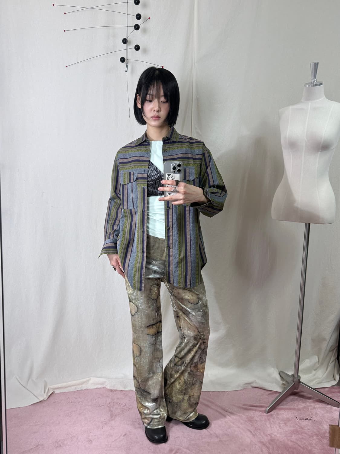 Kansai Profumo by Kansai Yamamoto 에스닉 셔츠 상품이미지2