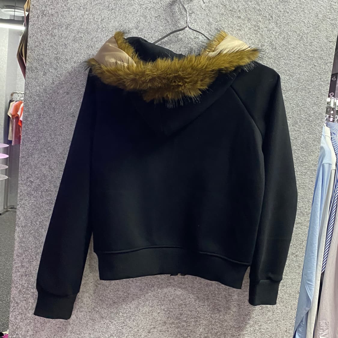 빈티지 블랙 골드패턴 후드집업 B3319 상품이미지4