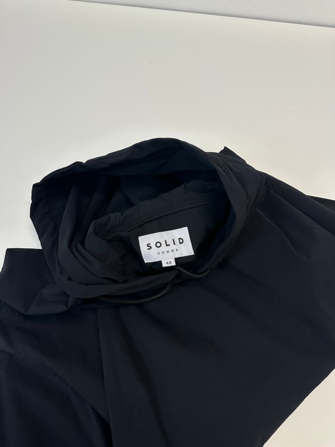 솔리드옴므 나일론후드 아노락 블랙48 상품이미지5
