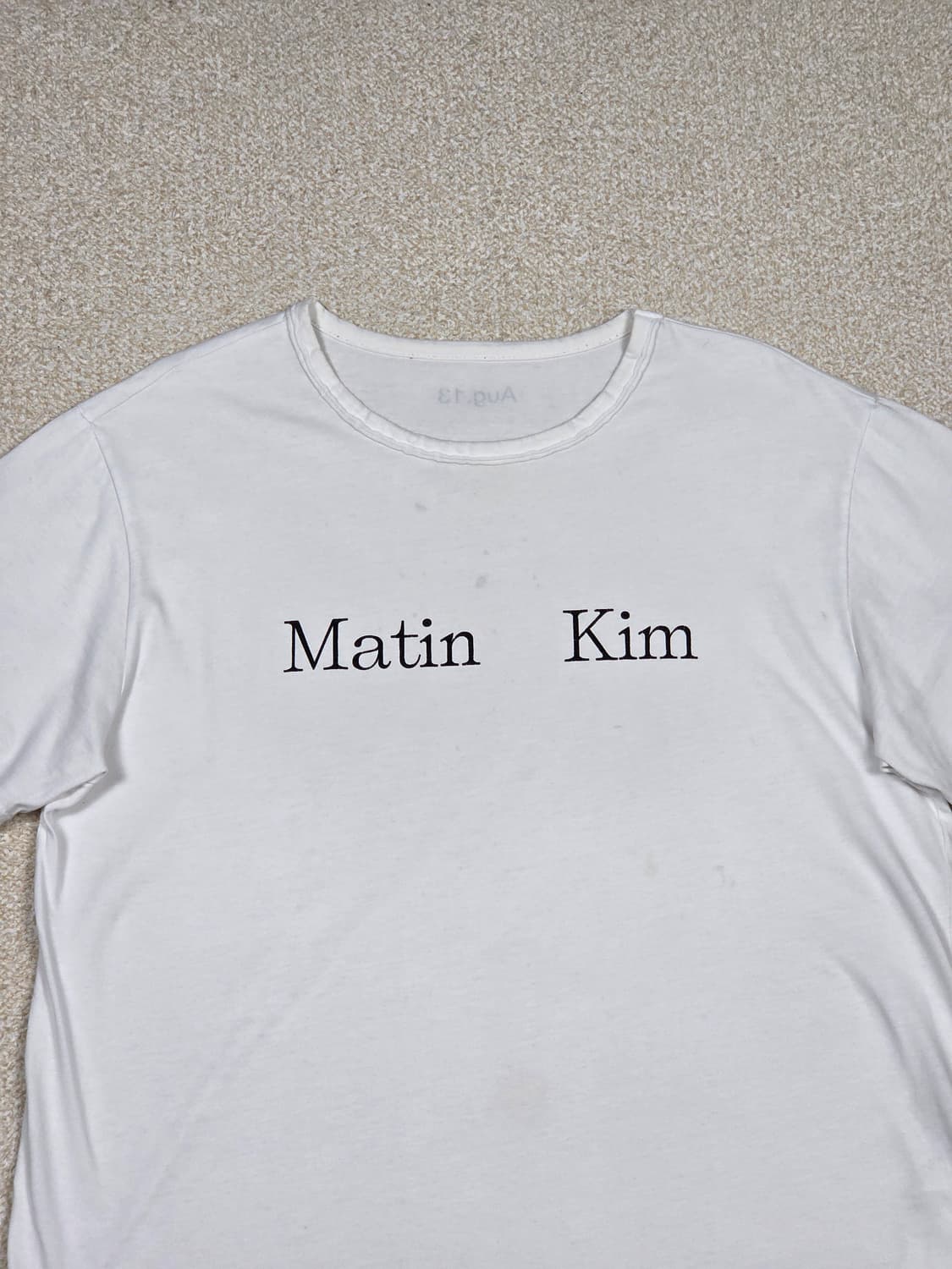[마뗑킴] Aug.13 시그니처 로고 프린팅 반팔 티셔츠 | S00054 상품이미지2