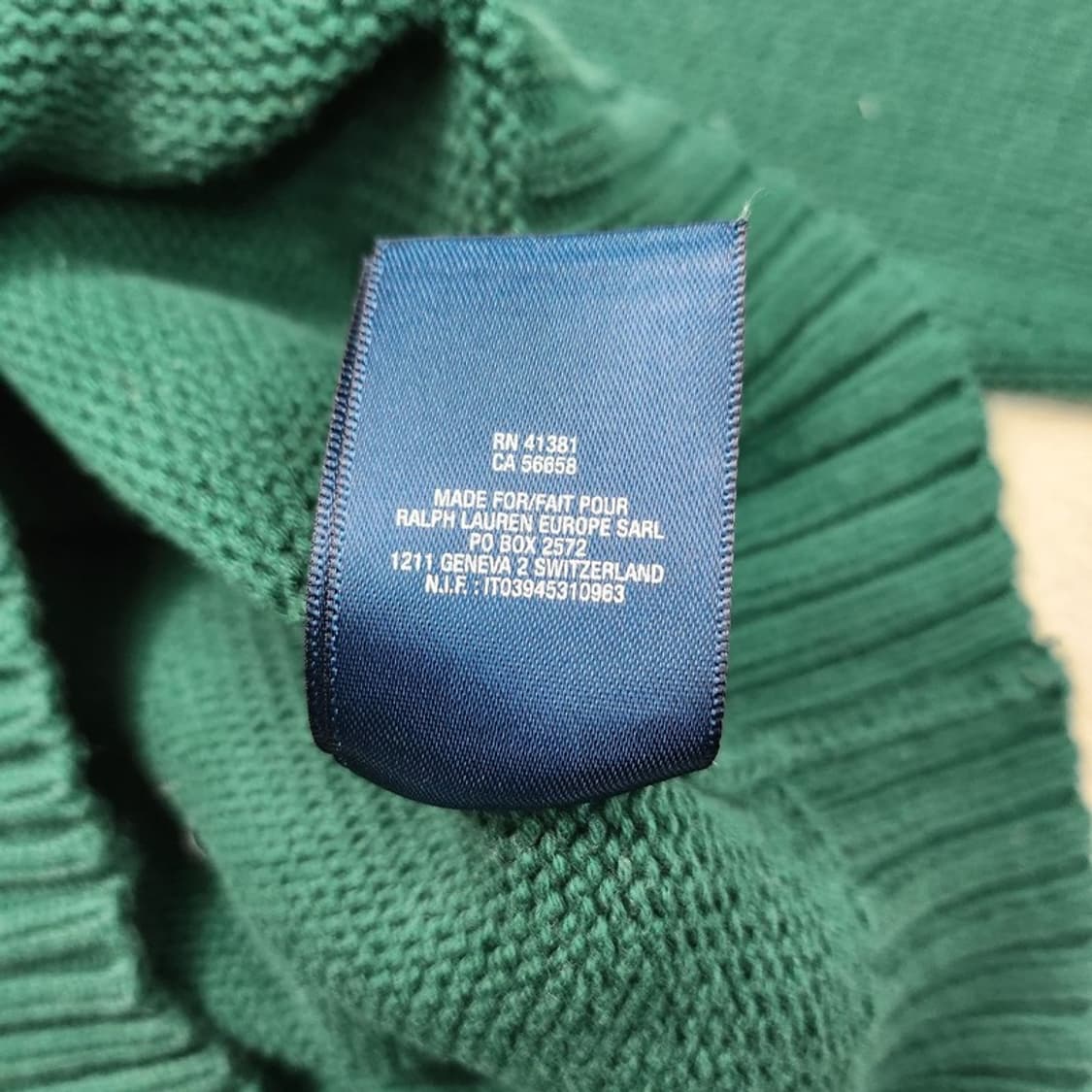 RALPH LAUREN 보이즈 하프집업 니트 M(10-12) 상품이미지6