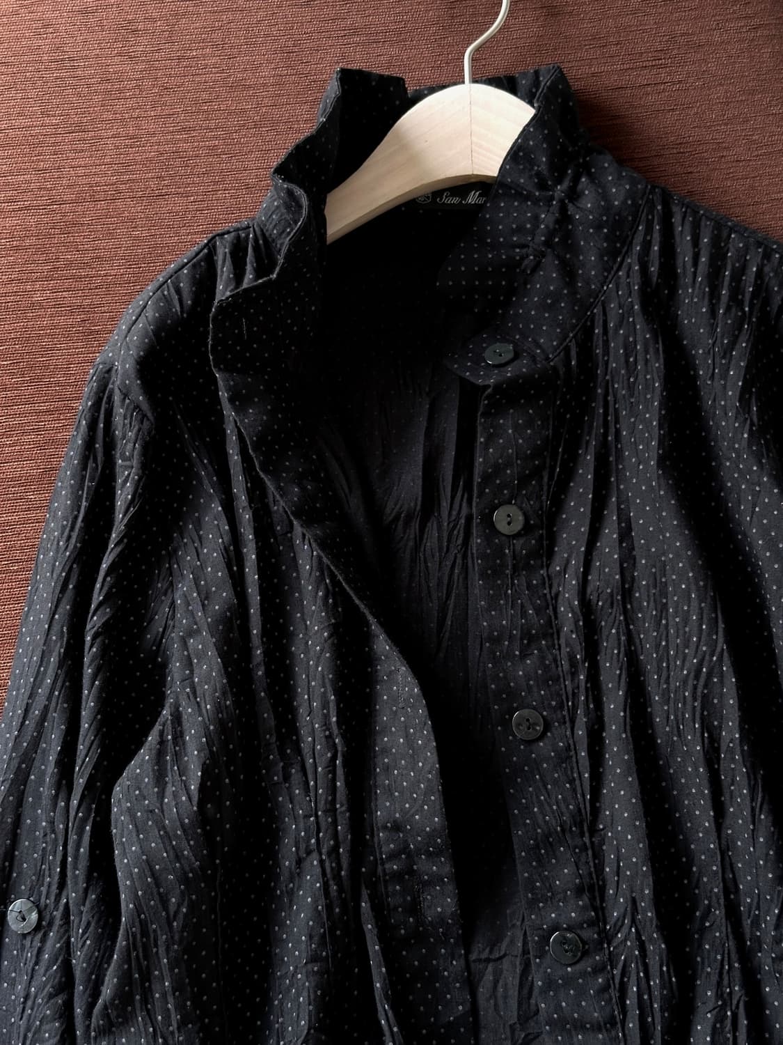 65/35 Light fabric crinkled loose shirt  상품이미지2