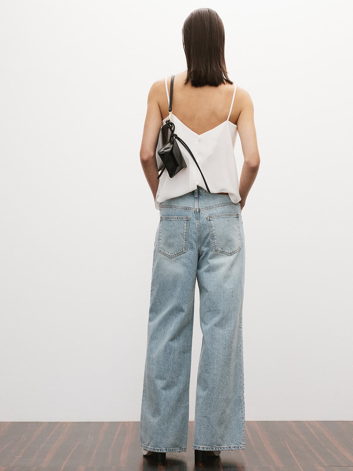 렉토 RECTO 루즈핏 플레어 와이드 데님팬츠 상품이미지3