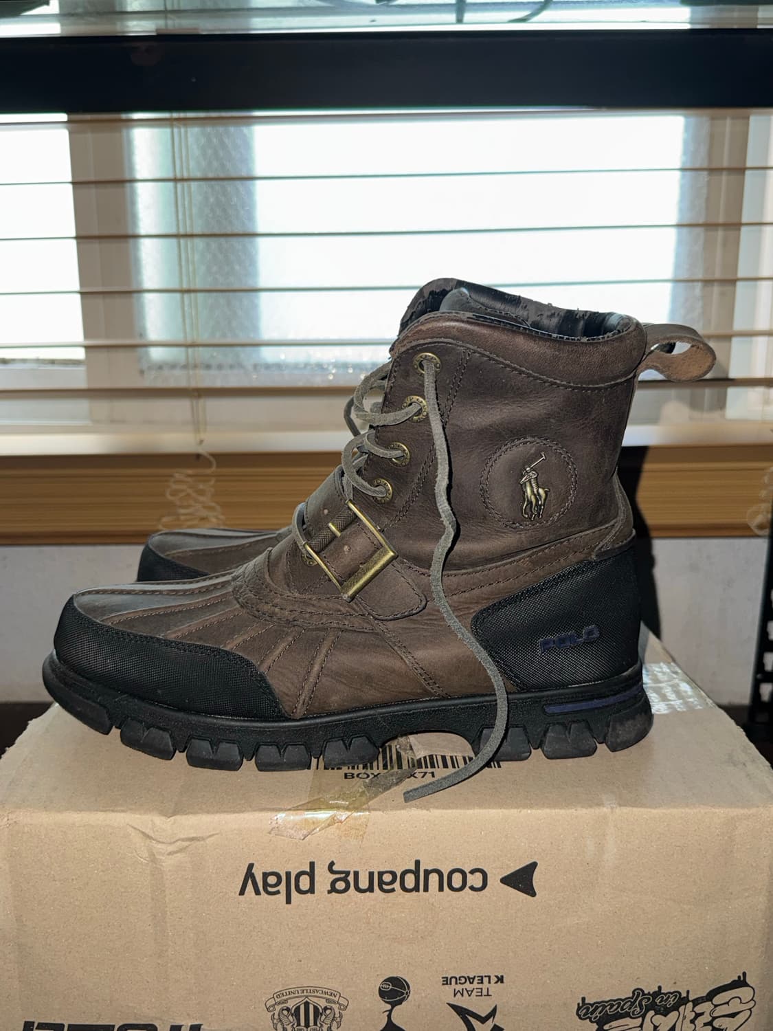 폴로 랄프로렌 브라운 스웨이드 처카 부츠(250-255) 상품이미지1