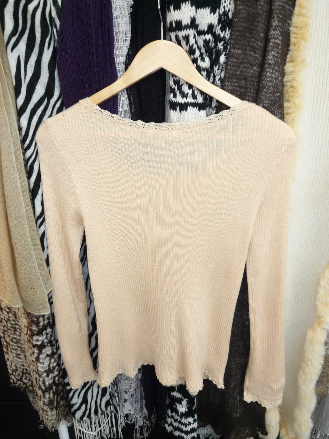 blossom lace rib knit 상품이미지4