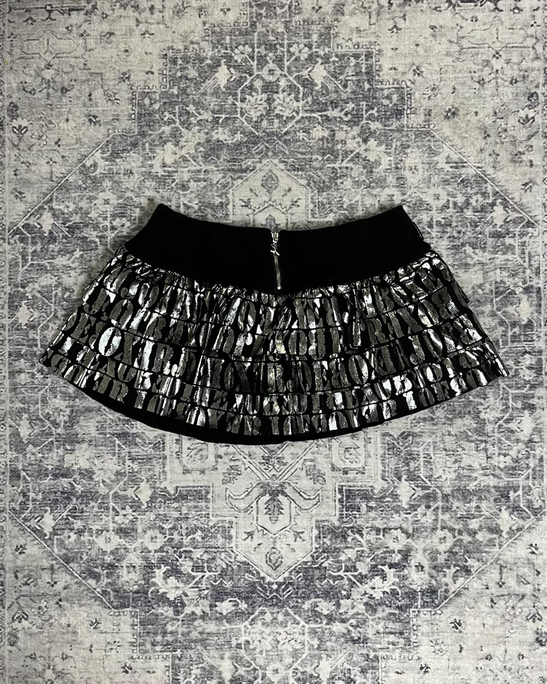 00‘s glossy lettering micro-skirt 상품이미지1