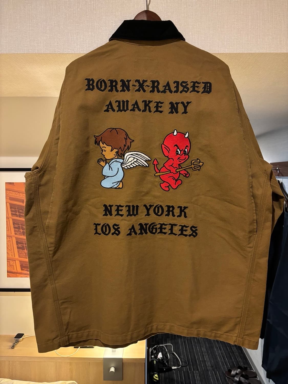 칼하트 x 본앤레이즈드 x 어웨이크 NY 초어자켓 브라운 XL 상품이미지1