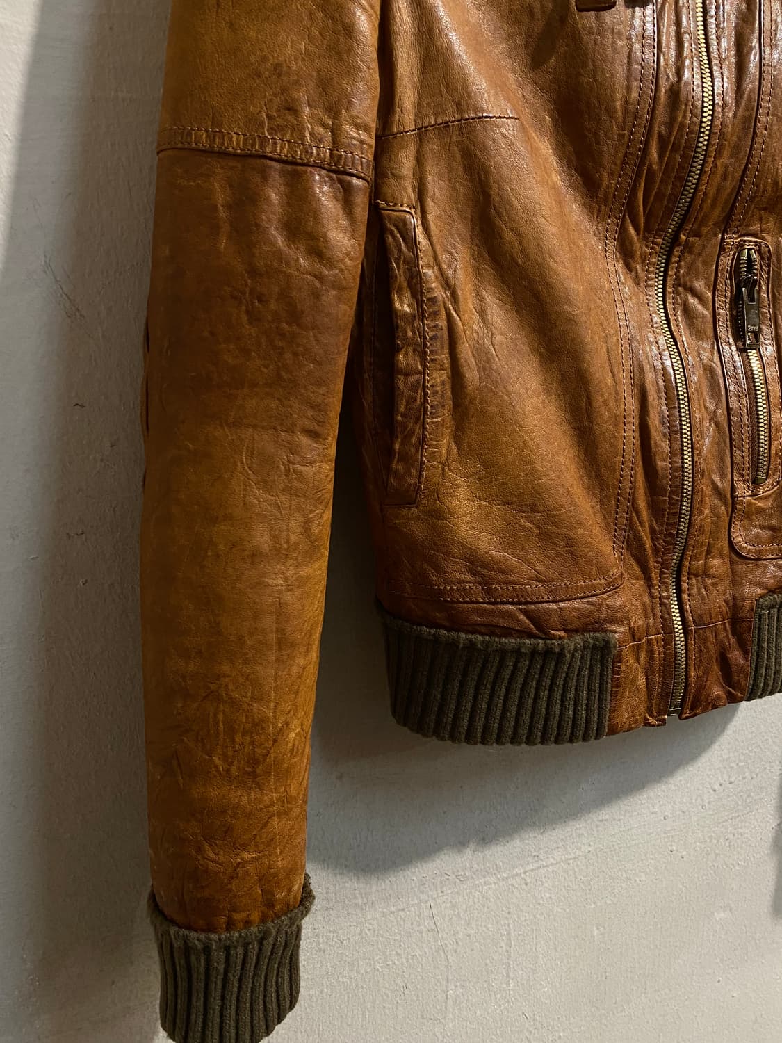 유즈드 레더 자켓 상품이미지4